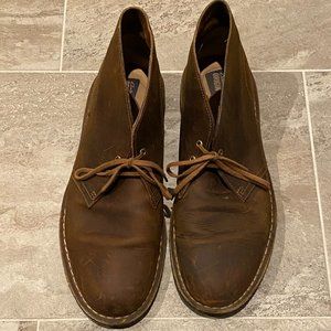 CLARKS Desert Boot Chukkas Beeswax Leather